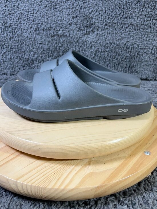 OOFOS OOahh Recovery Sandals Mens Size 11 Gray Slide Comfort Slip On Shoe main image 6